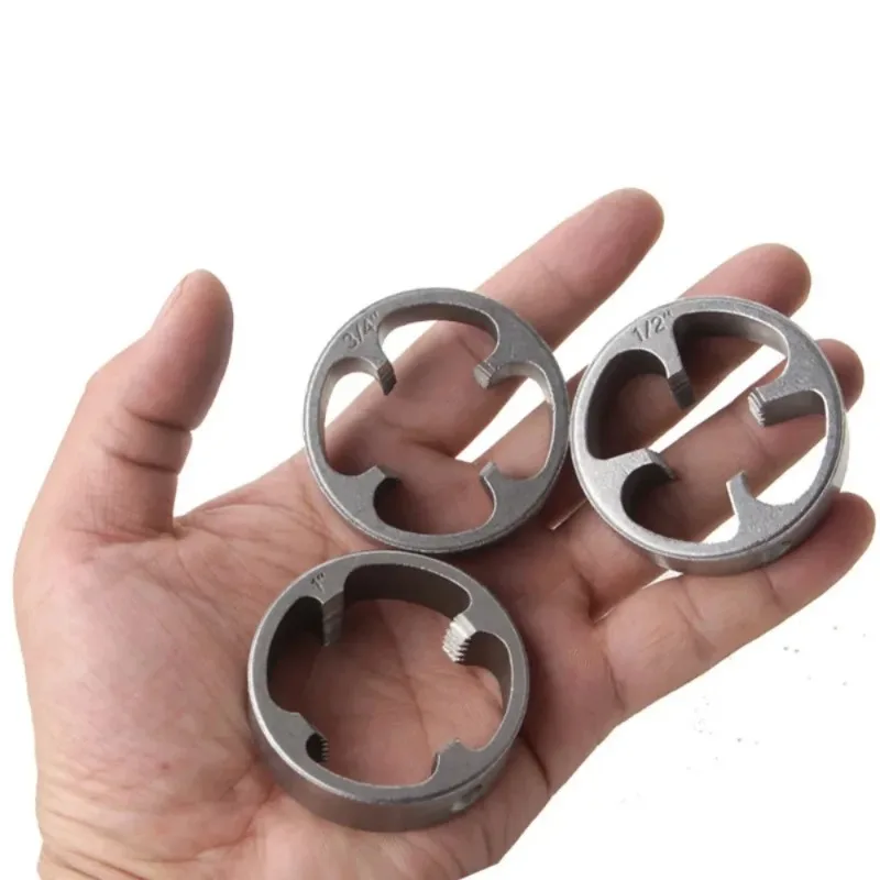 6Pcs Pipe Threader 1/2 3/4 1Inch Plumbing PVC Thread Tool Manual Plumbing Screw Die Wrench Water Pipe Plate Teeth Set