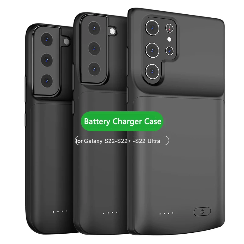 Battery Charger Case 4800mah External Battery Pack for Samsung S22 S23 S21 Ultra Plus Power Bank Case Shockproof Charging Cover