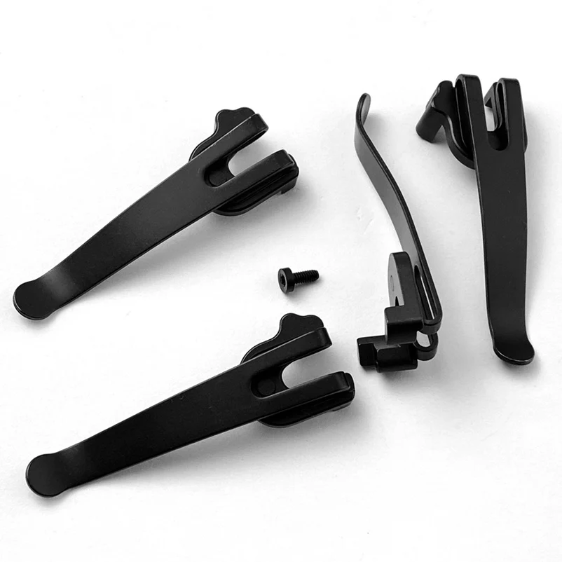 With Screw Stainless Steel Knife Deep Carry Pocket Clip Back Clamp for 91MM Victorinox Swiss Army DIY Make Accessories Parts