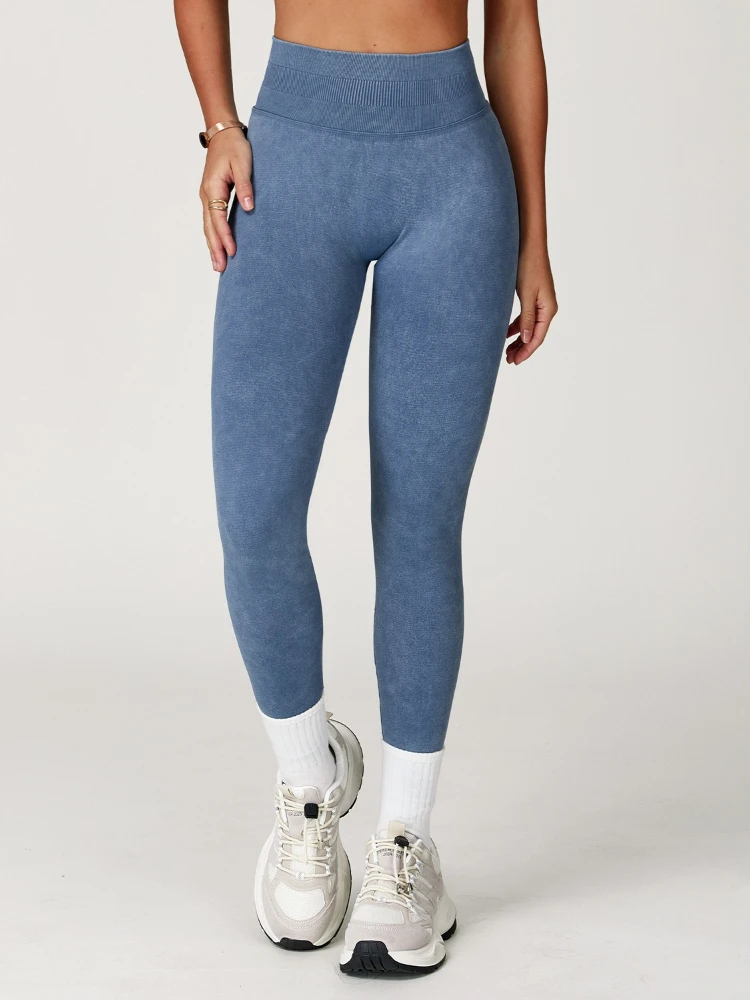 Women Seamless Leginggs Sportwear Casual High Waist Tight Yoga Pants Female Skinny Gym Fitness Trousers Running Cycling Clothes