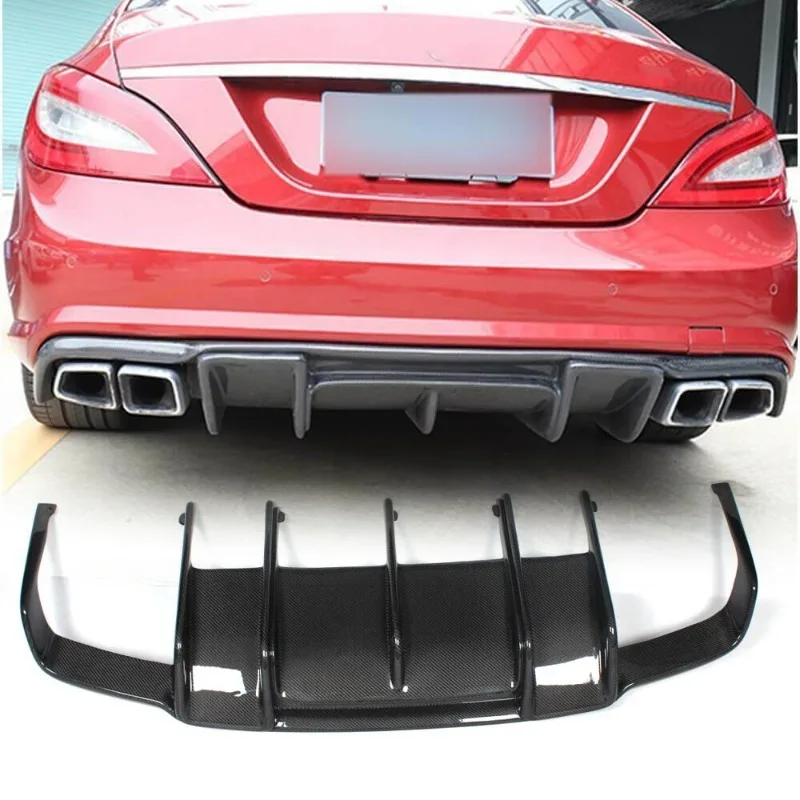 

For Mercedes Benz CLS Class W218 CLS63 AMG Carbon Fiber Rear Bumper Diffuser Lip