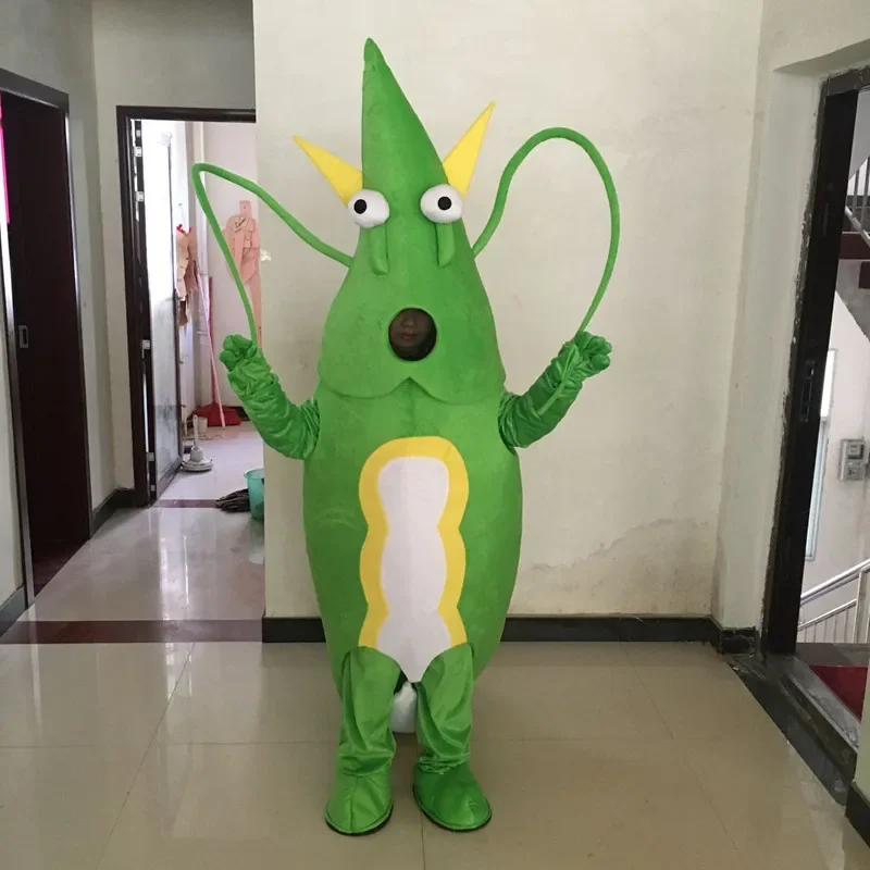 Christmas Shrimp Mascot Costume Green Blue Lobster Langouste Crawfish Cartoon Cosplay Dress Cosplay Theme Mascotte Carnival Cos