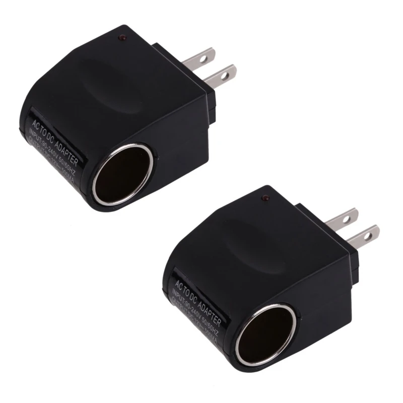 New2x AC DC Converter Outlet Power Supply AC 110V - 220V To Car DC 12V Replacement Car Supplies Can Be Used At Home