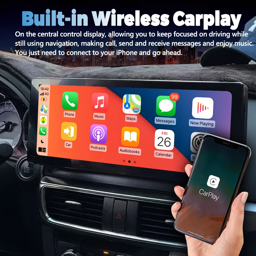 12.3Inch Android 13 Voor Mazda Cx5 CX-5 2011 -2016 Touchscreen Gps Auto Multimedia Video Speler Navi Stereo Carplay Head Unit