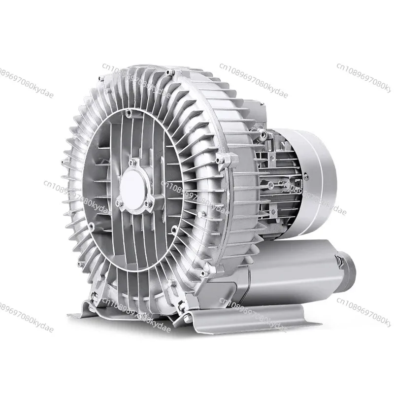 3HP 2.2kW 3-Phase Industrial Regenerative Air Blower High Pressure Vacuum Pump Aluminium Alloy For Inflatable