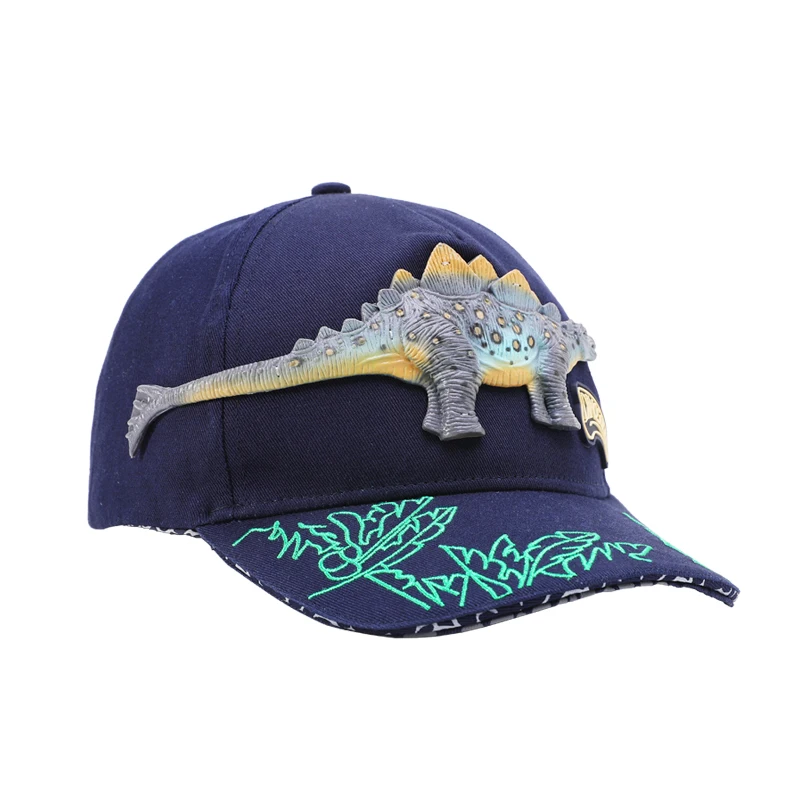 EXDINO Kids Hats 3D Dinosaur 3-10Y Boys Girls Sports Baseball Cap Adjustable Cotton Breathable New Children\'s Outdoor Sun Hats