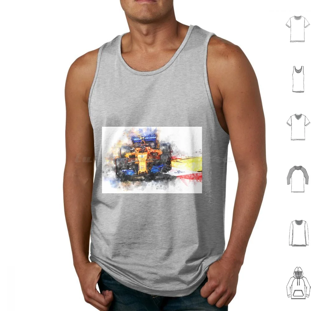 

Stoffel Vandoorne 2018 Tank Tops Print Cotton Racing Speed Driver Racetrack Monza Daytona Winner Motor Racing Car Le Mans