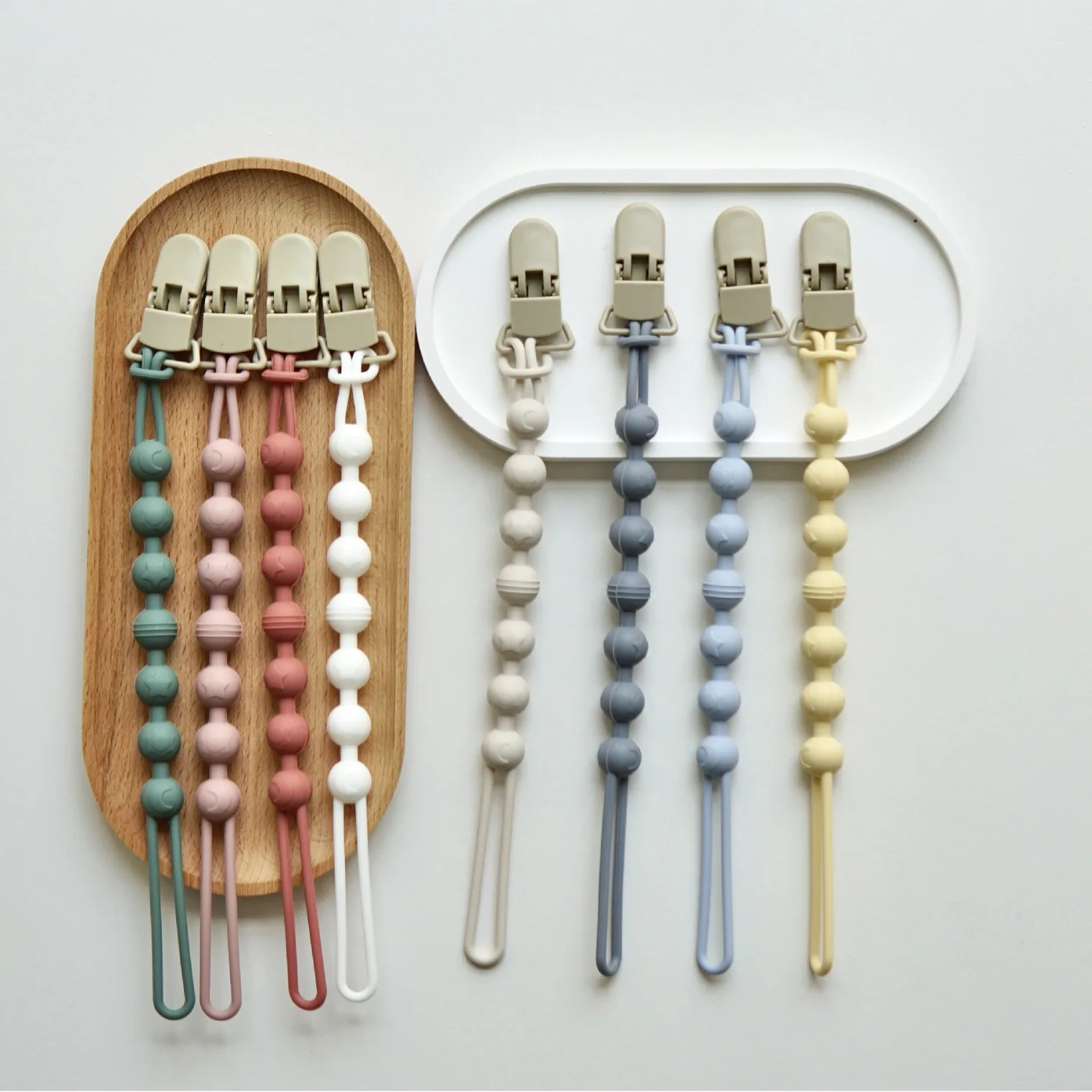 

Мягкий силиконовый зажим для детской соски, инструмент для кормления новорожденных, прорезыватель, анти-потерянная цепочка, устойчивая к высоким температурам цепочка для соски, детская игрушка