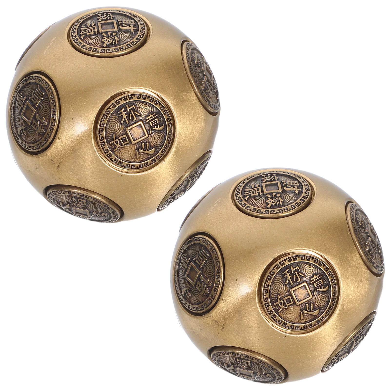 

Латунные мячи для упражнений для рук, 5 см, гладкие двенадцатисторонние вращающиеся мячи для фитнеса для рук, силовой тренажер для захвата, оборудование для упражнений на пальцы