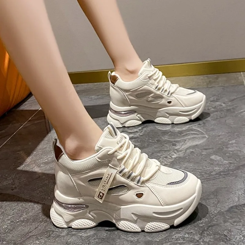 cheap 2024 Retro Women Shoes summer Platform Shoes Casual Sneakers Versatile Fashion Designer Shoes High Quality Women Sneakers