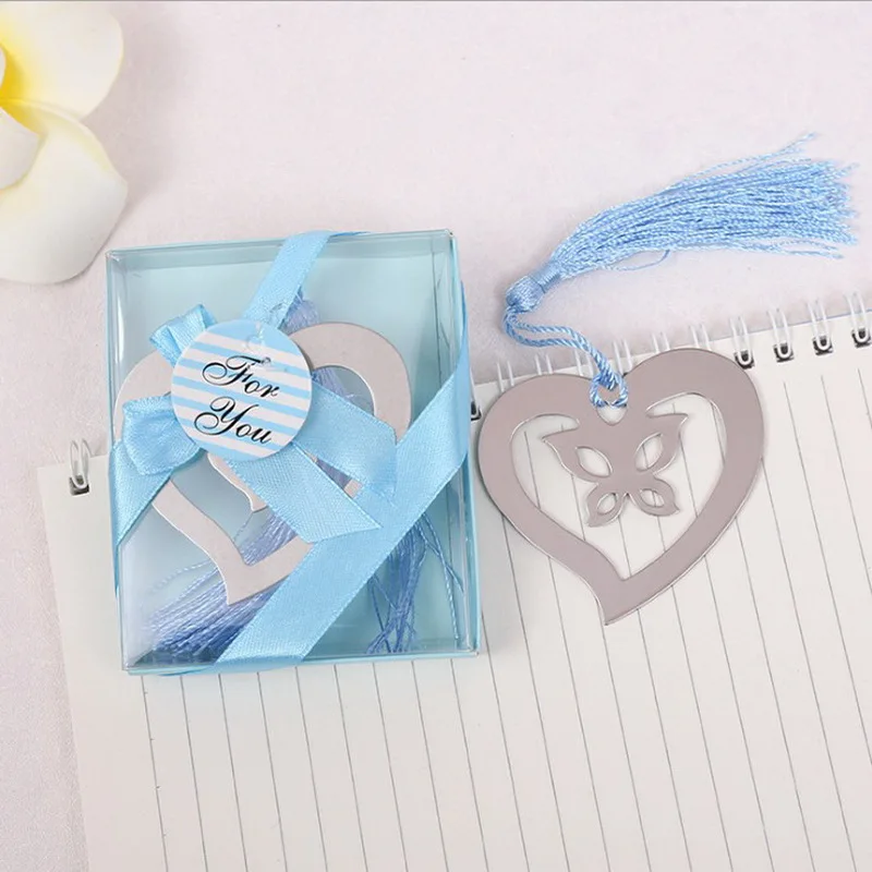 5/6 шт., металлические буммарки с кисточкой в синей подарочной коробке