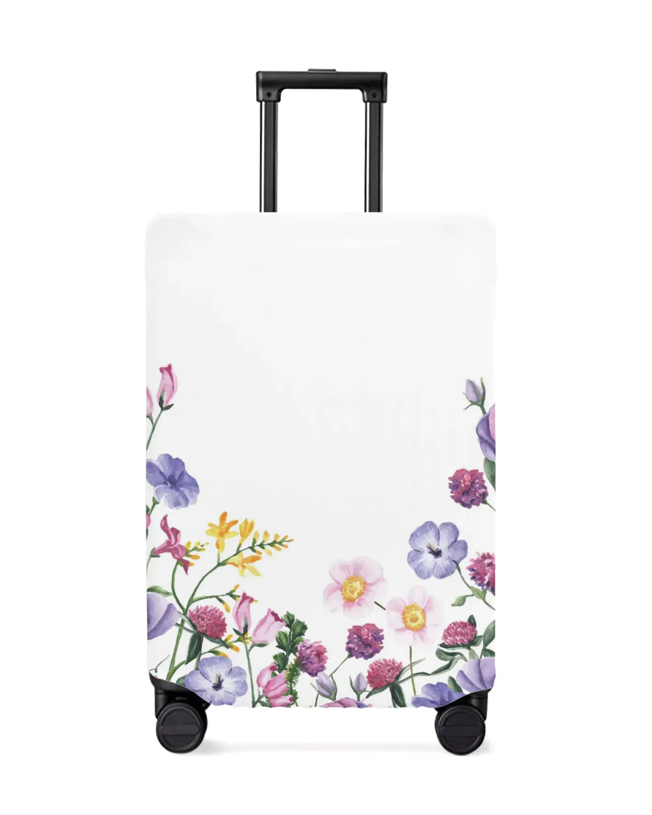 Color Flower Watercolor Plant Travel Luggage Protective Cover for Travel Accessories Suitcase Elastic Dust Case Protect Sleeve