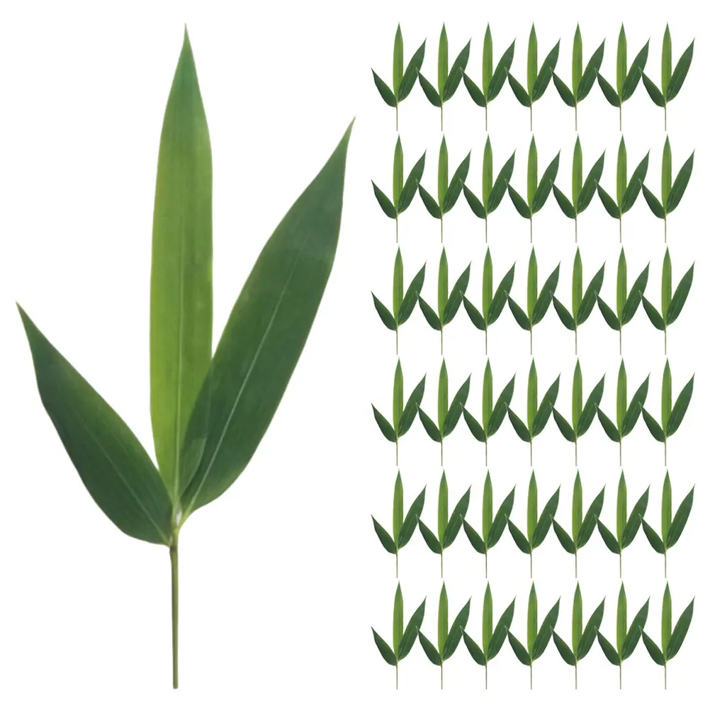 100pcs Sushi Bamboo Leaf Sushi Rolling Matation Green Bamboo Leaf Mat Japanese Style Sashimi Dish Decoration Bamboo Leaves Mats