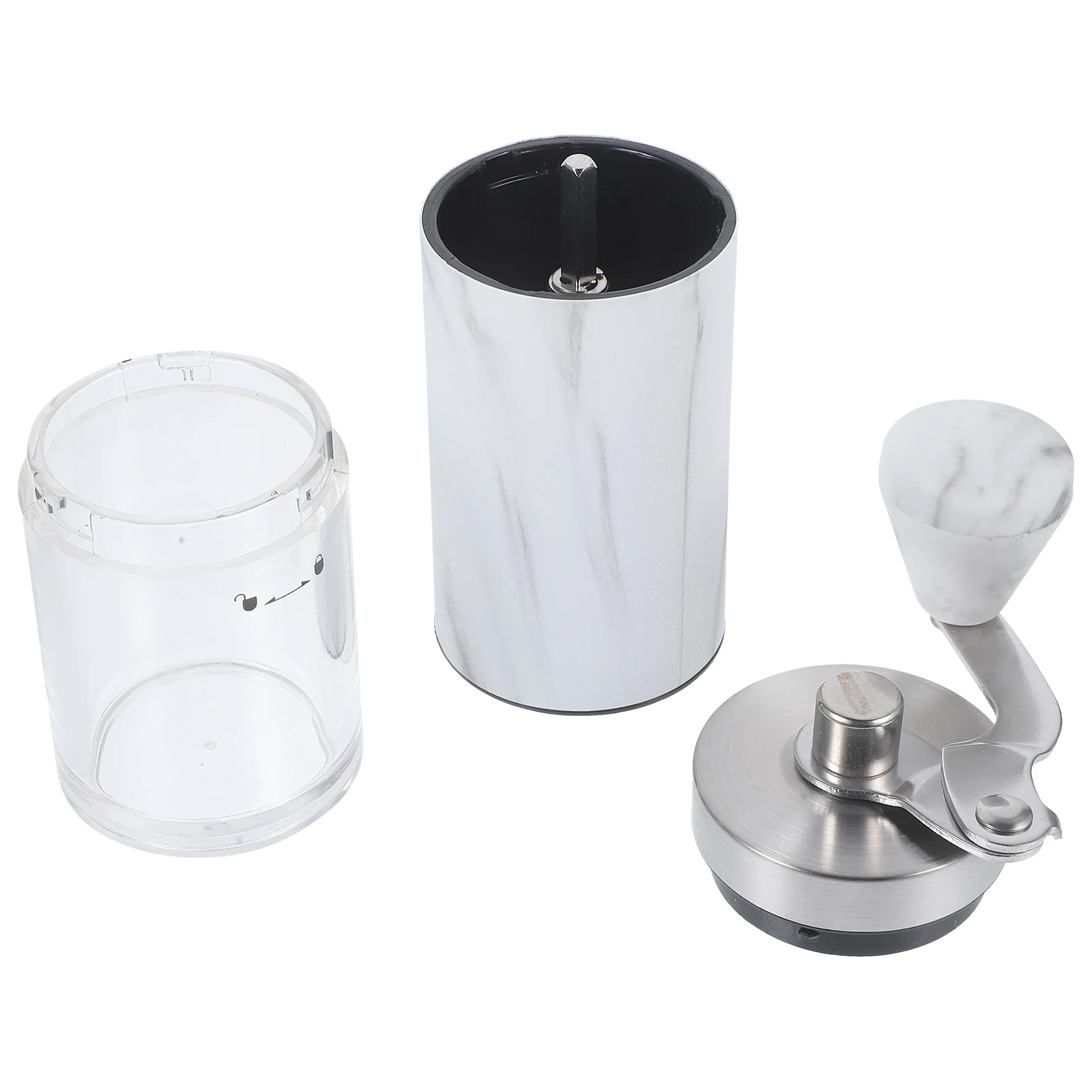 

H Crank Coffee Grinder Manual Bean Mill Portable Abs Stainless Steel Home Use Adjustable Grind Size Kitchen Bar Tool Pepper Salt