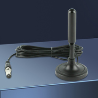 TV Aerial 300cm Coax Cable Digital Receiving Antenna Plug and Play Indoor Outdoor Digital HD Freeview Aerial for Smart TV