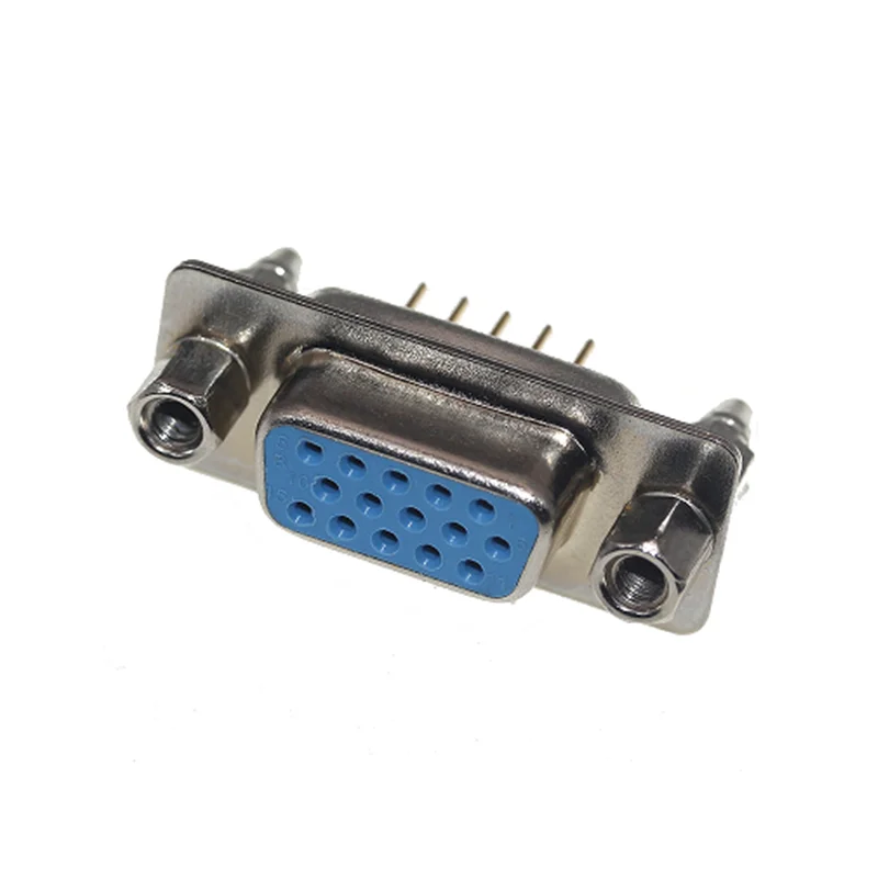 DB15 DP15 Connector Core VGA plug connector 3 row 15 holes/pin female male socket adapter D-Sub DP15 PCB Insert plate type 15Pin