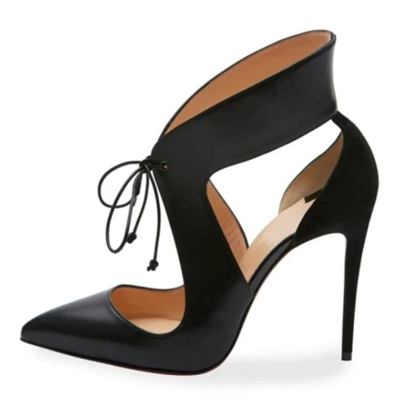 Ronticool Handmade Women Pumps Sexy Stiletto High Heels Pointed Toe Elegant Black Banquet  Prom Shoes Women US Plus Size 5-13