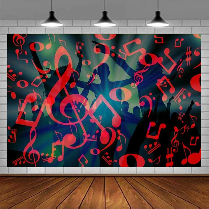 Carnival Photography Backdrop Club Vibe Rock And Roll Music Stage Cincert Background For Disco Party Photo Booth Props