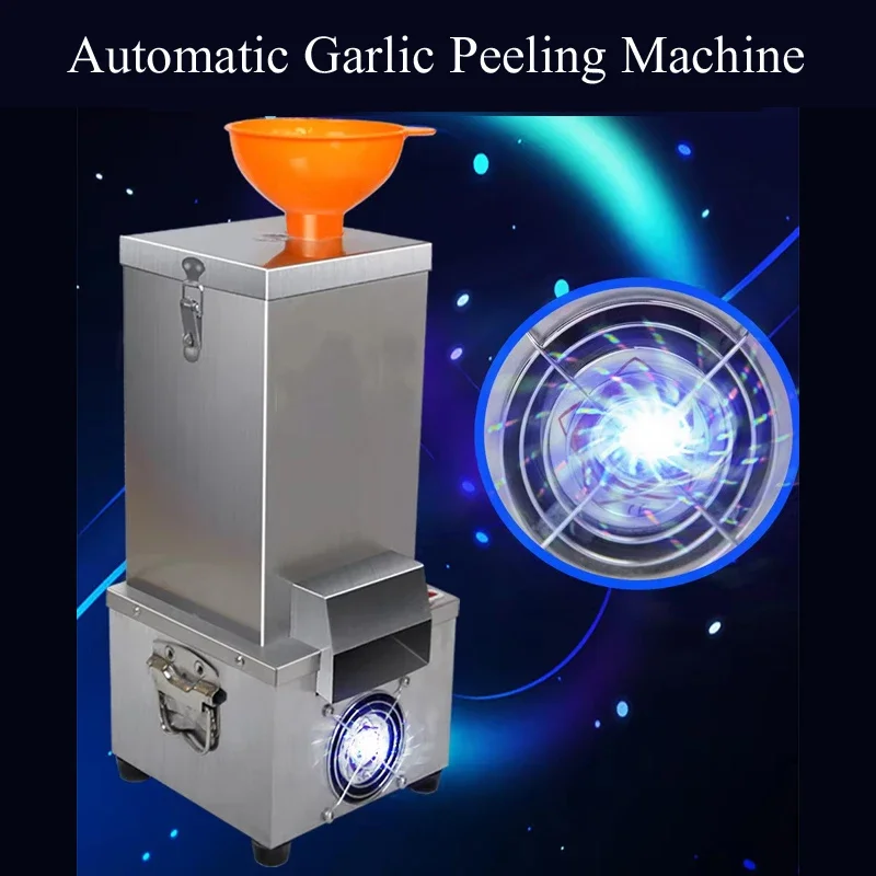 PBOBP Small Air-Operated Dry Garlic Peeling Machine Garlic Separating Processing Machine Garlic Skin Remover Stainless Steel