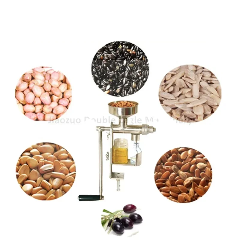 Factory Direct Sale Stainless Steel Home Manual Oil Press Machine/Hand Squeezer Olive Oil Presser Nut Seeds Peanut Mill Expeller