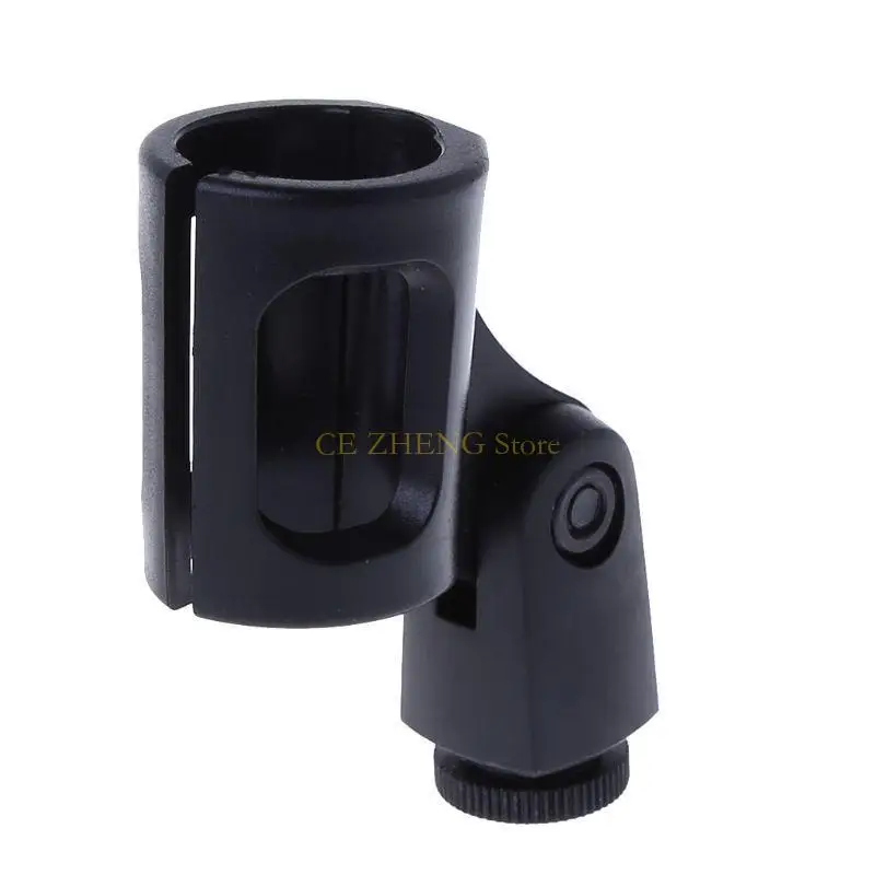 E56B 무선 마이크 스탠드 브래킷 범용 마이크 유연성 스탠드 브래킷 지원 액세서리 플라스틱 클램프 홀더