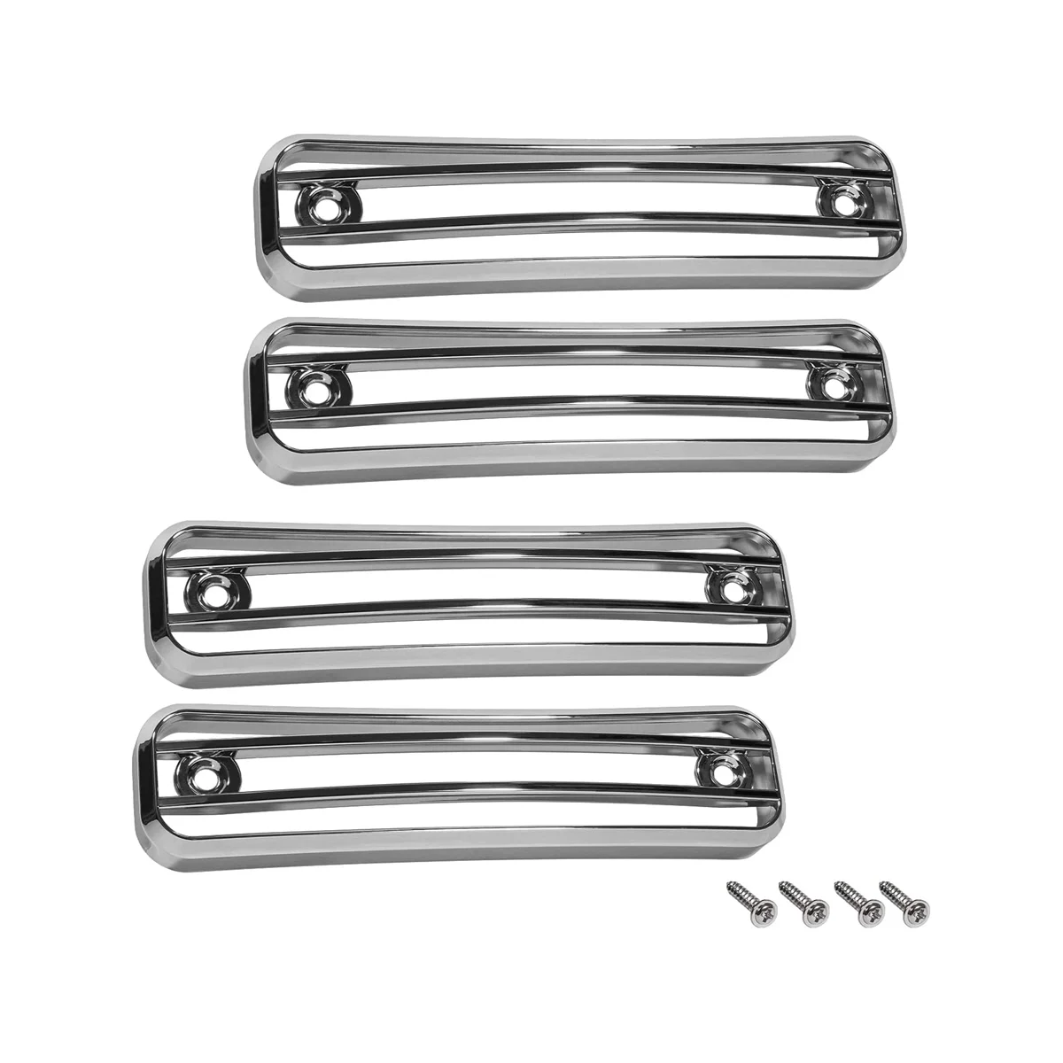 Side Marker Guard Trim Side Light Protector Cover for Hummer H2 2003-2009 Accessories - 4 Pack