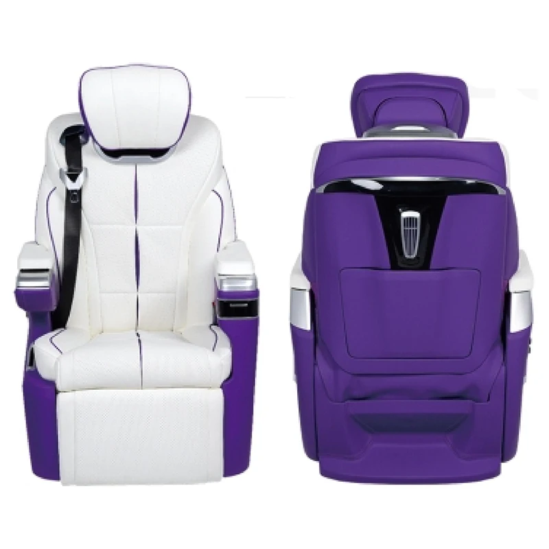 

Starlight Purple MPV Interior Leather Electric Car First Class Seats for Buick GL8 Benz Vento Toyota Sienna Commercial Vehicle