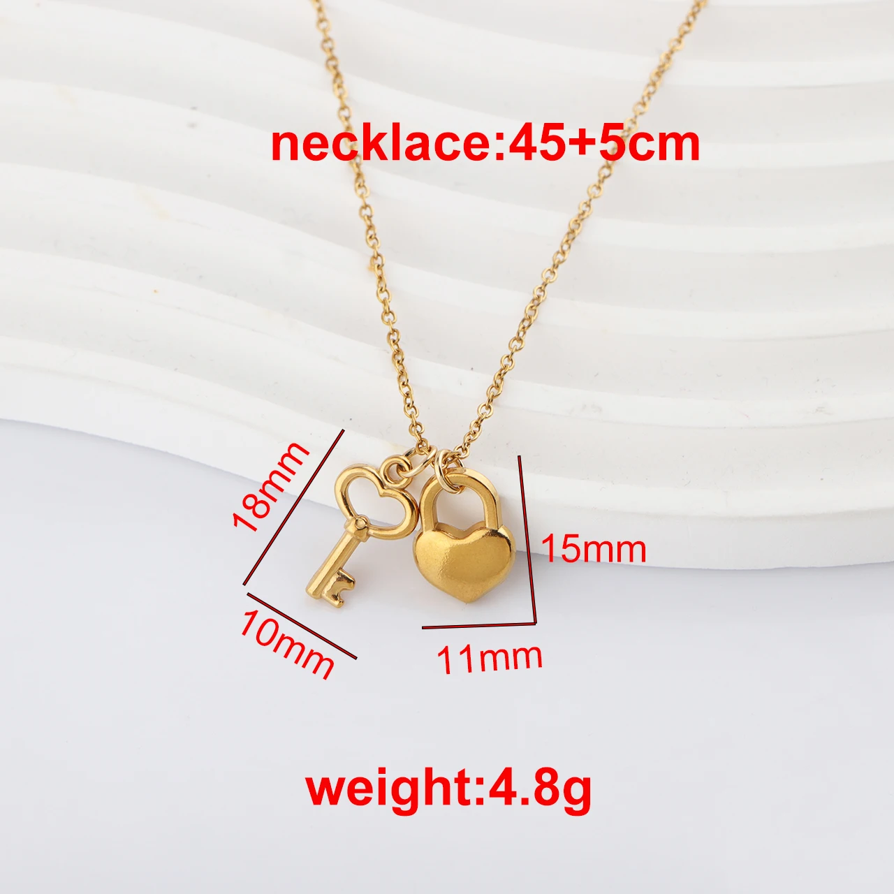 5pcs/lot Stainless Steel Lock and Key Necklace Lock Charms Key Pendant Pairing Necklace for Men Women Best Friend Jewelry Gift