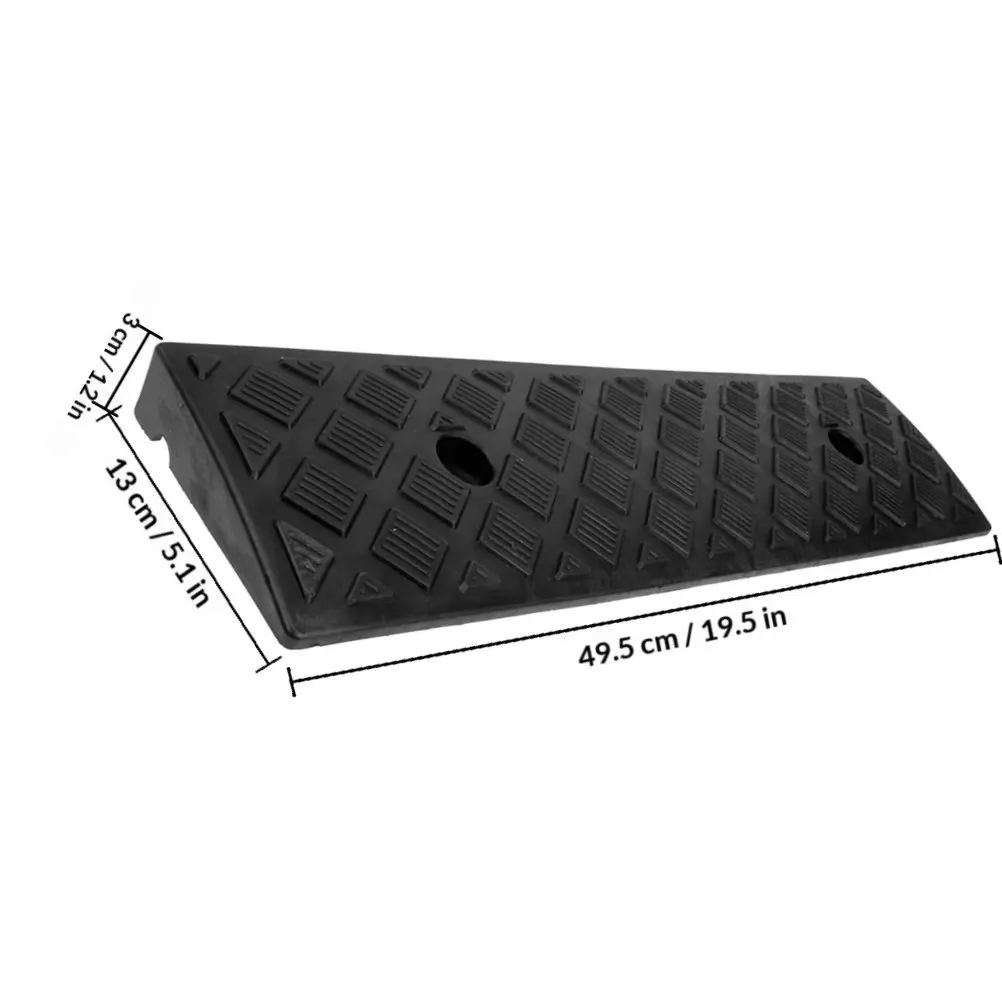 2Pcs Threshold Curb Ramp Heavy Duty Ramp for Cars Motorcycles Wheelchairs Bikes Garage Driveway Entry Portable