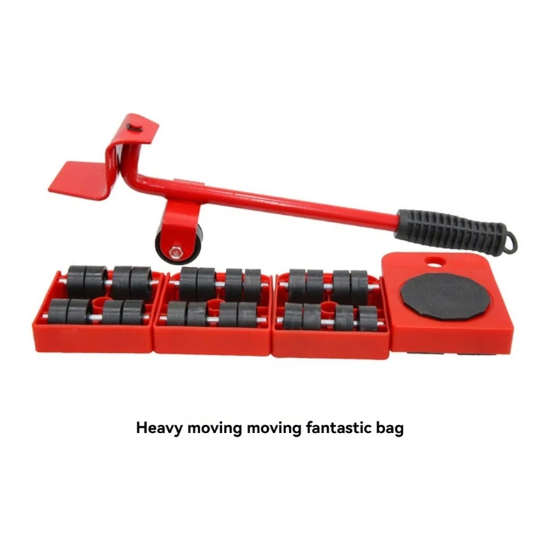 A98E-Mover Set da trasporto Barra ruota Sollevatore mobile Mover Mover per mobili Mover per carichi pesanti Mover portatile