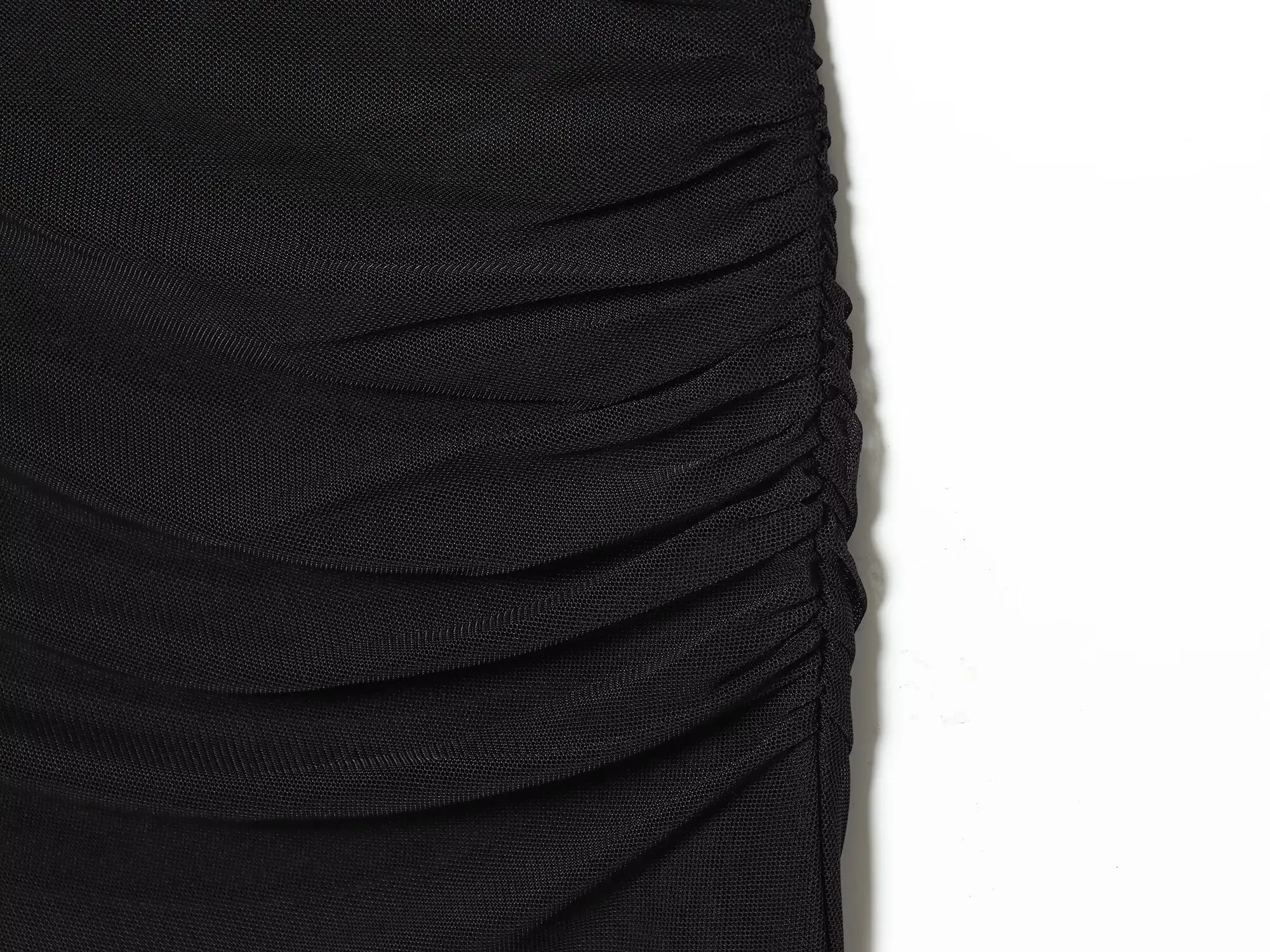 BSAY 2026 Sommer Damen Drapiertes Mesh-Layered Mini-Kleid Ärmellos Hochgeschlossen Gerafftes Bodycon Kurzkleid Elegante Party Club Outfits – Detail 20