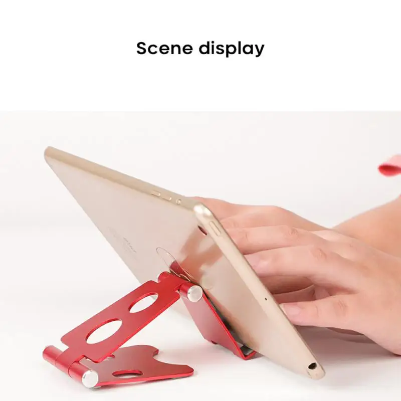 Adjustable Aluminum Tablet Stand for iPad Folding Tablet Desktop Holder Stand Support With Bag for
