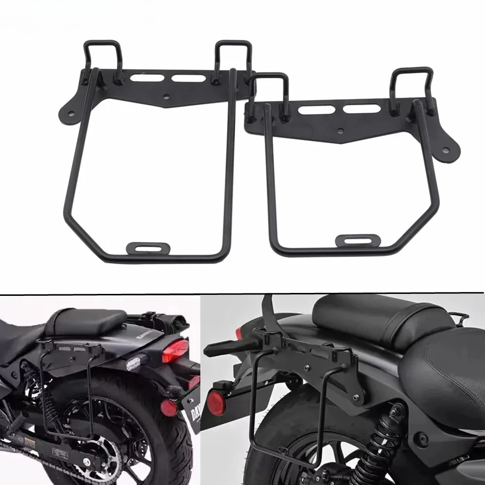 Motor cycle Black Saddlebag Support Racks Mount Bracket Fit Eliminator 450 500 2024-2025
