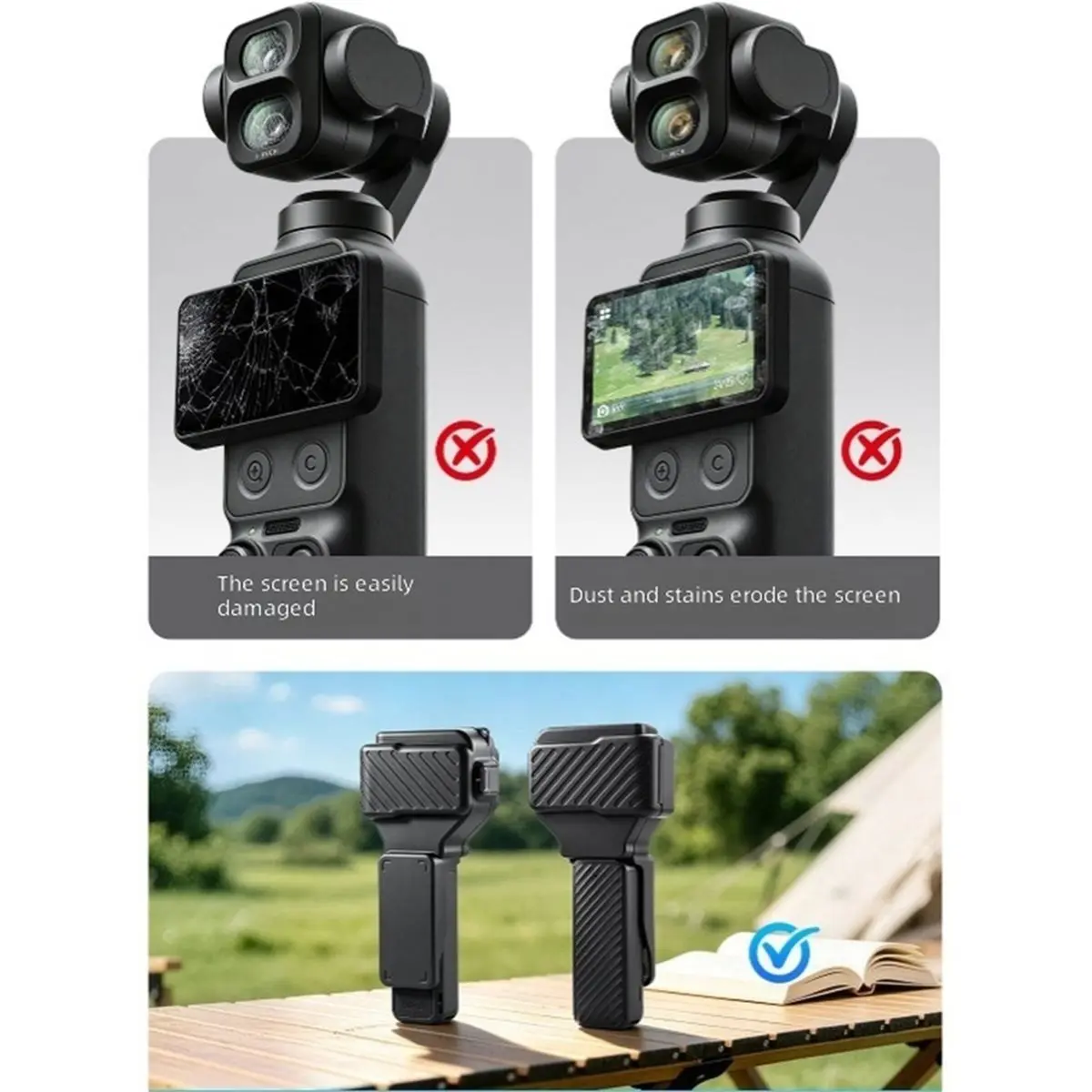 For Pocket 4 Pro Magnetic Gimbal Protective Cover One-Key Quick Open 1:1 Mold Scratch-Free