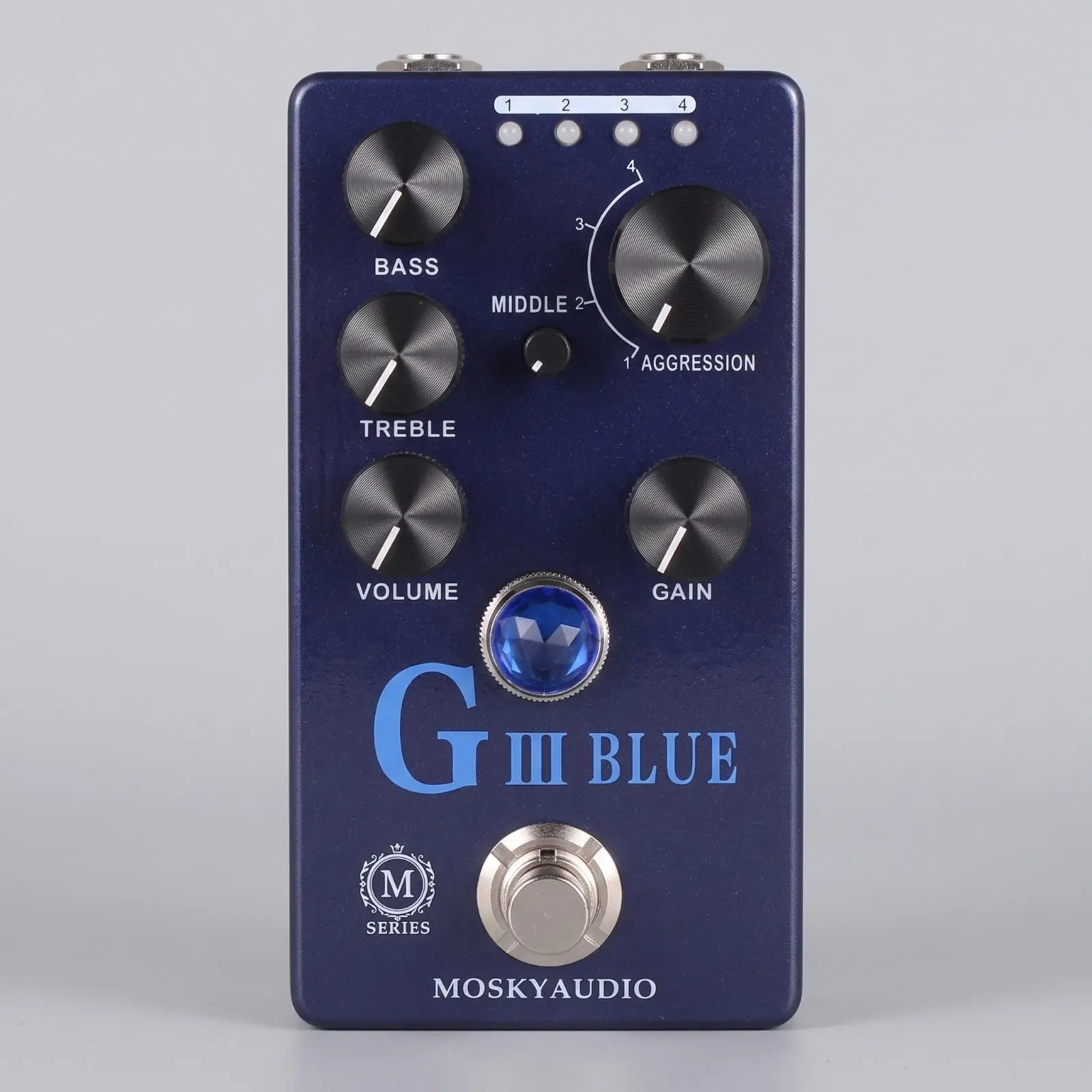 Guitar Effects Pedal Compact Overdrive Pedal Metal Stompbox for Guitarists, Pedalboard, Live Stage, Audio Production Studio