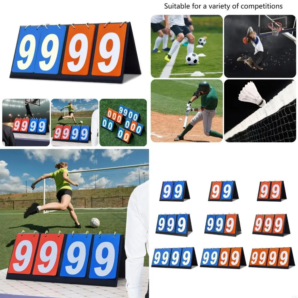 

Waterproofs Score Board Tabletop Scoreboard Score Keepers Portable Tabletop Scoring Board for Indoor Outdoor Sport