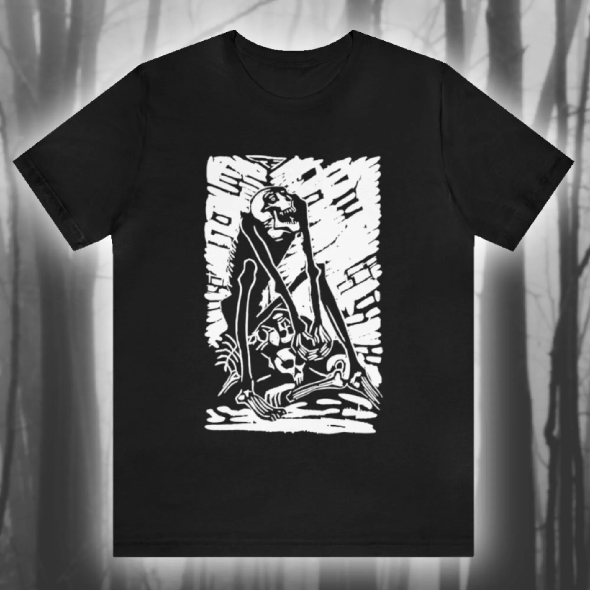 Sinister Harvest Adolf Vogel Shirt Creepy Skeleton T-shirt