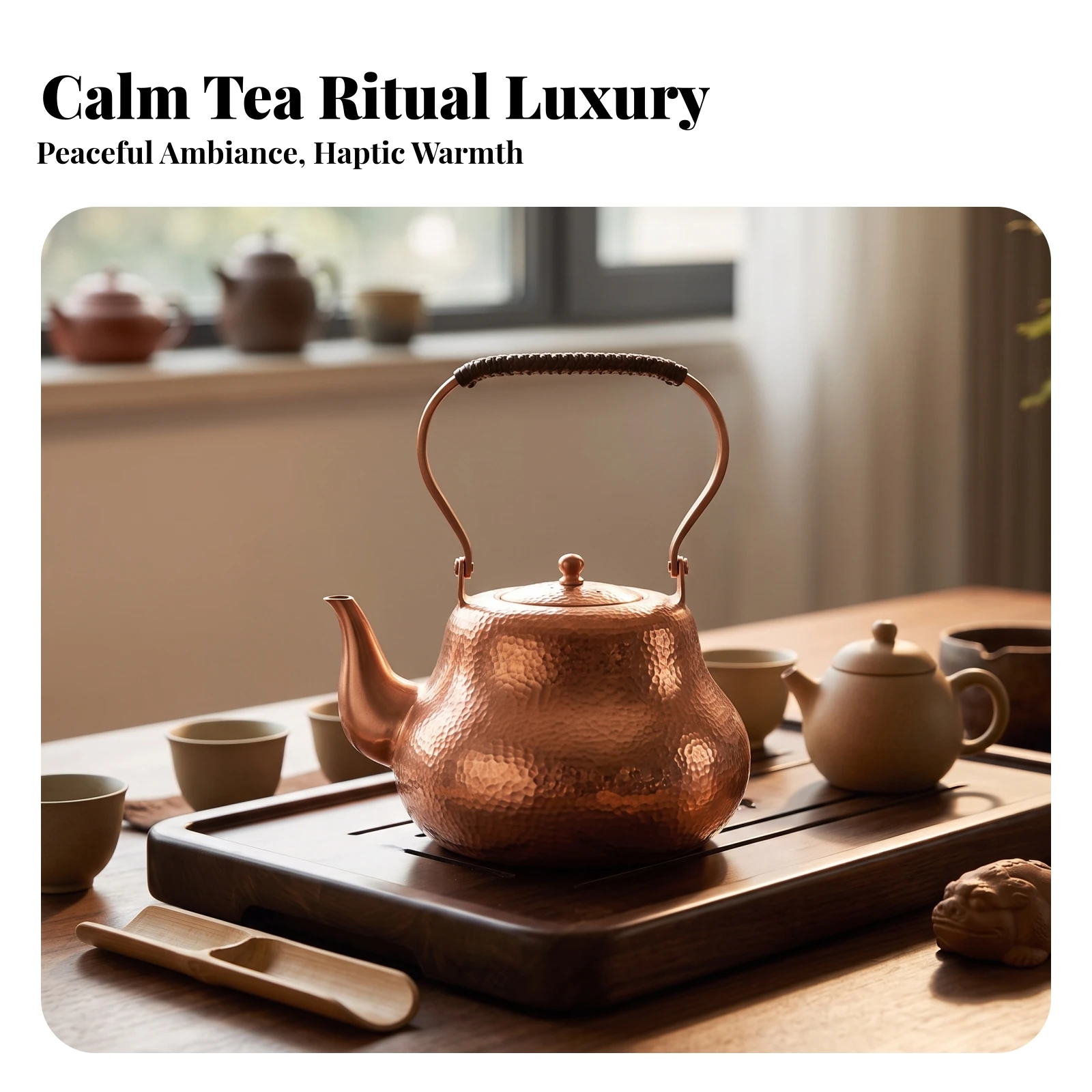 Copper Teapot Compact Copper Tea Kettle Stovetop Tea Kettle Elegant Pot Old-Fashioned for Kitchen