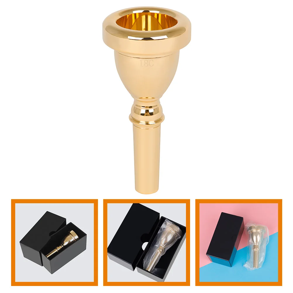

Tuba Brass Mouthpiece 14mm Large Size Replacement Tool Instrument Accessory for Rich Resonant Tones Tuba Replacement