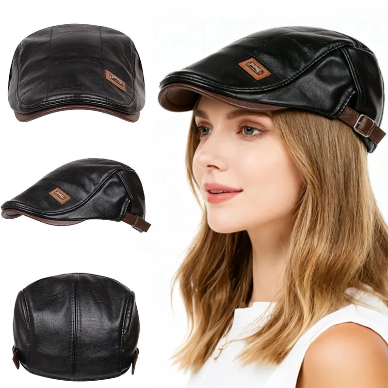 Personalized Leather Beret, Retro Craft, Create British Retro Fashion Look