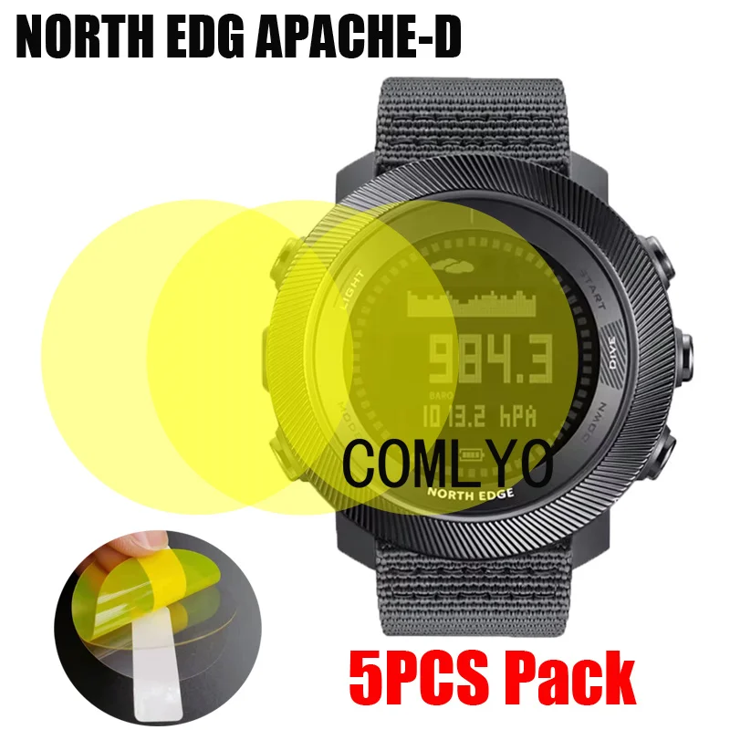 

5 шт. пленка для NORTH EDG APACHE-D Smart Watch Защитная пленка для экрана HD TPU пленки