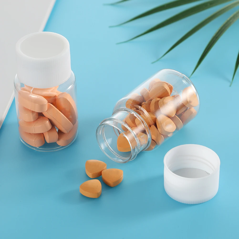 

12 Pcs Bottled Medicine Bottles Empty Plastic Container with Cap Liquid Dividing Medication Solid Dropper