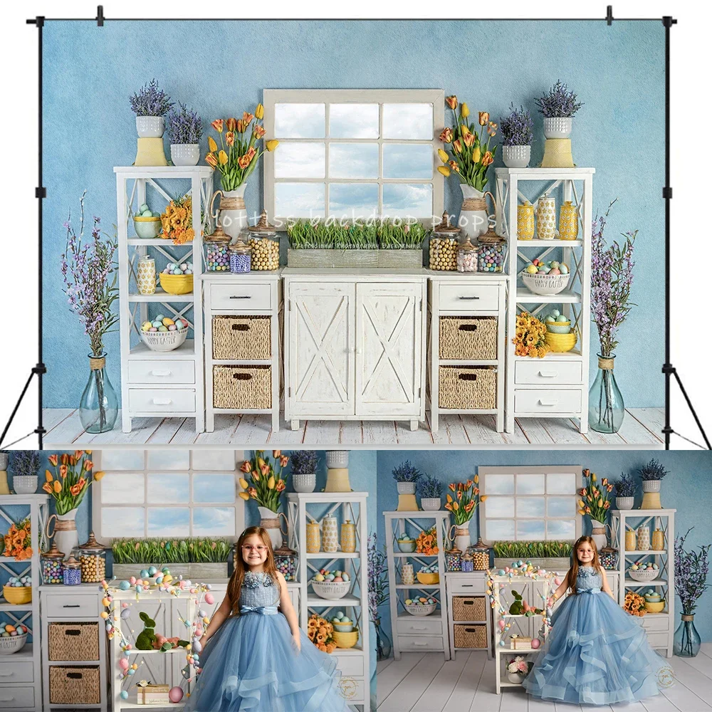 

Easter Spring Floral Wall Backdrops Kids Baby Photography Props Child Adult Photocall Decors Girl Child Photocall Backgrounds