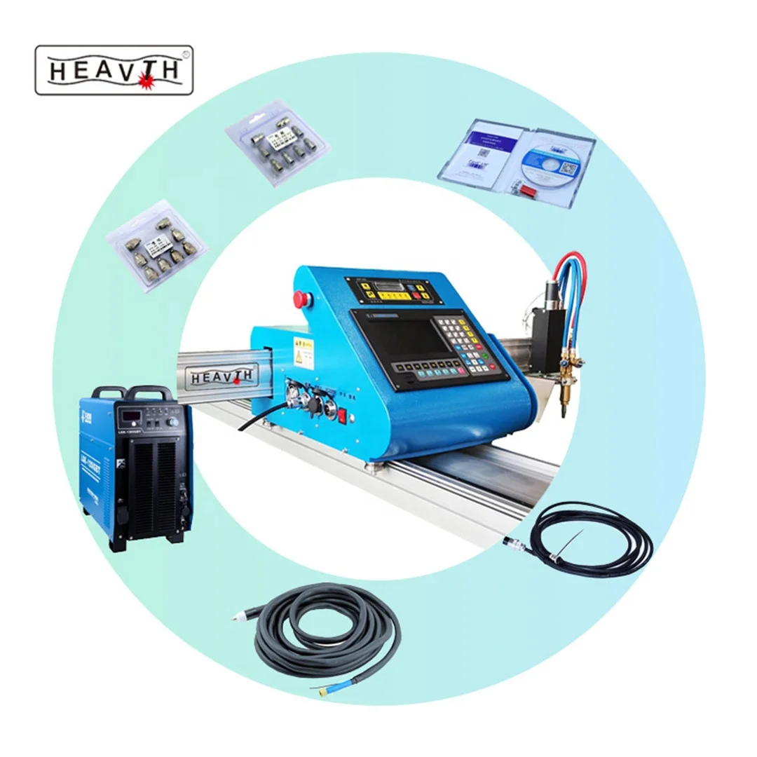 

Portable 1530 CNC Flame and Plasma Cutting Machine for Metal Small Size with 220V Stepper Motor Core Components Included