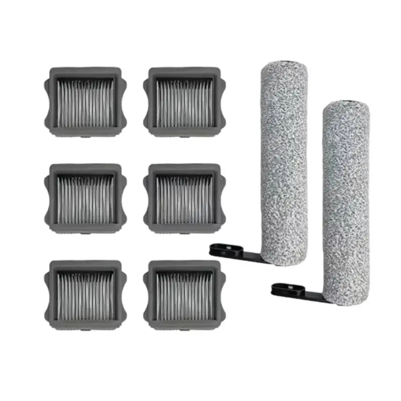 Kit de brosse à rouleau et filtre HEPA pour nettoyeur de sols humides et secs A55X, compatible avec les accessoires d'aspirateur sans fil Tineco Ifloor 5 Breeze Complete.