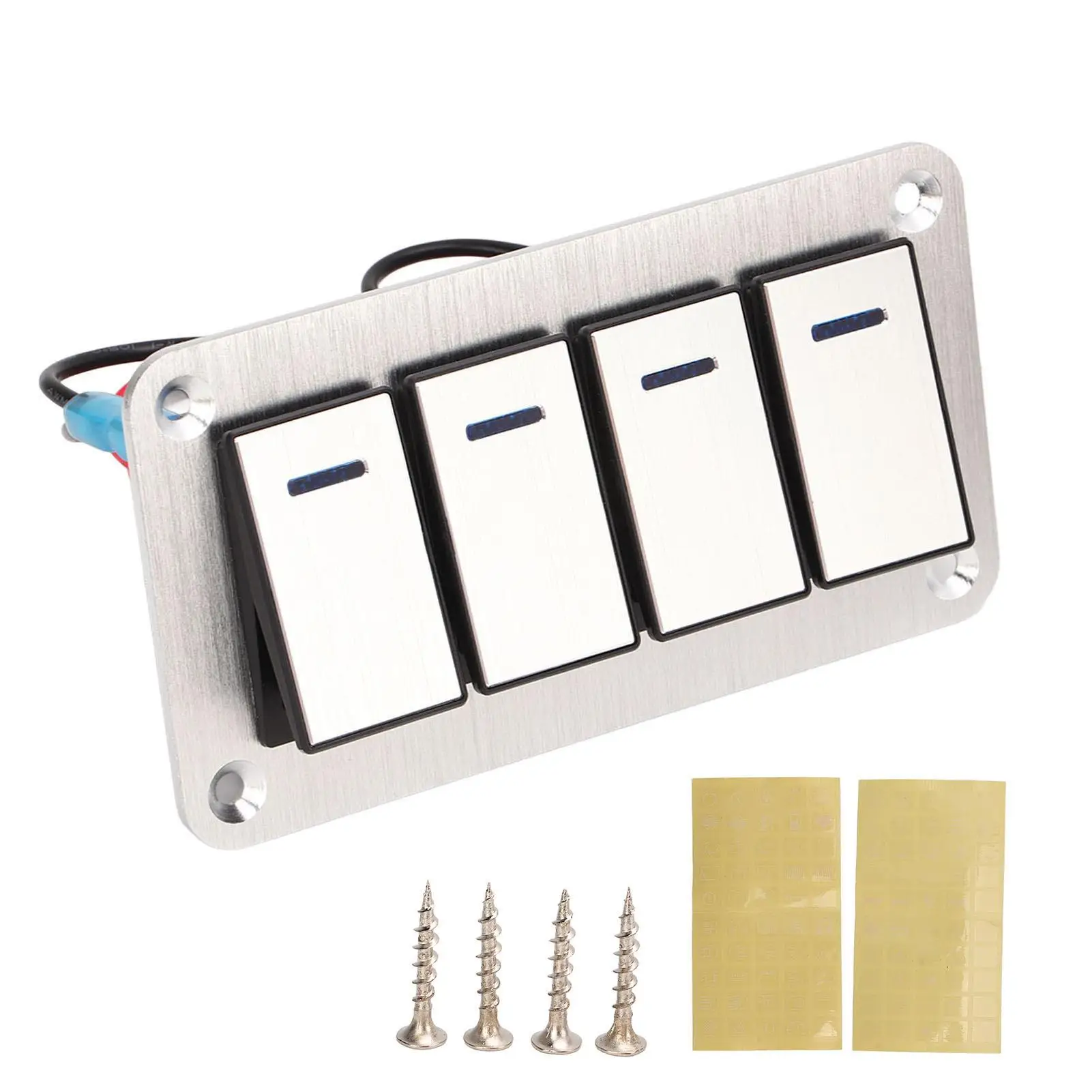 

Waterproof Switches Panel 5PIN Switch Panel with DIY Stickers for car
