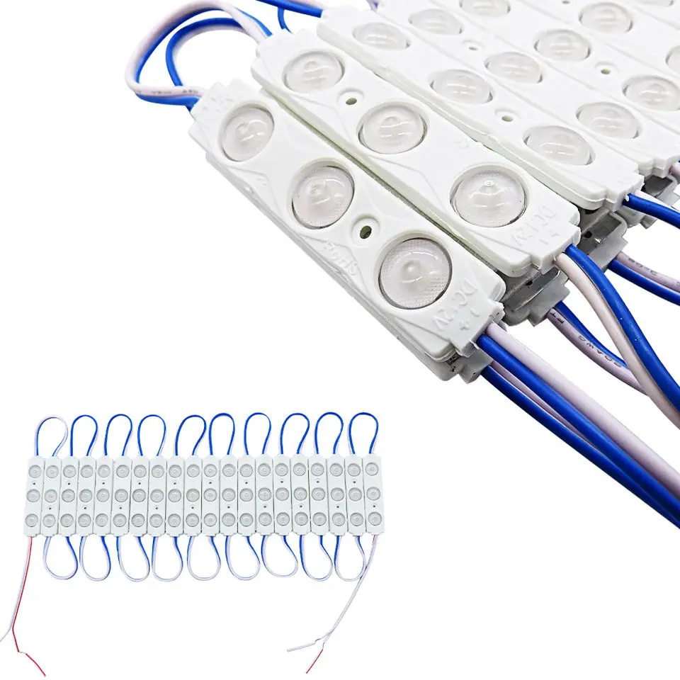 20pcs 2835 3LED injeção módulo 12V Super destaque 1.5W branco. Sinal LED