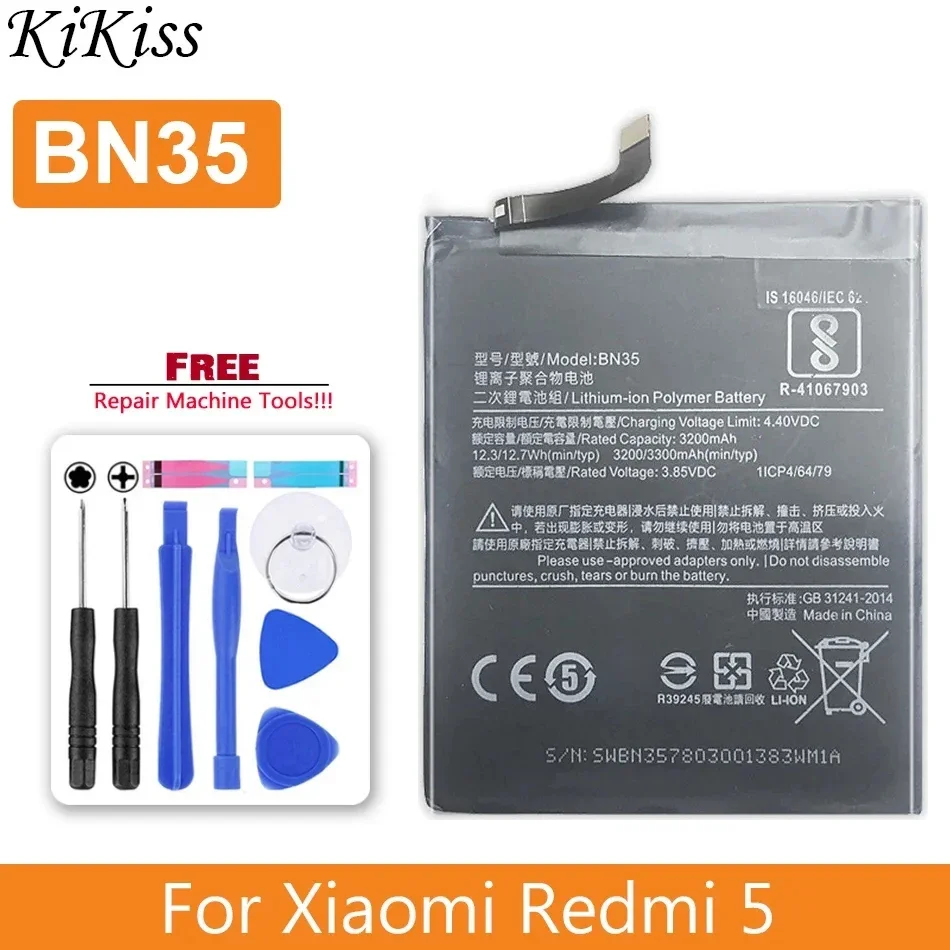 Battery For Xiaomi Redmi 3 3S 3X 4 4A 4X 5 5A 5 Plus Pro Prime BM47 BM4A BN30 BN34 BN35 BN40 BN42 BN44