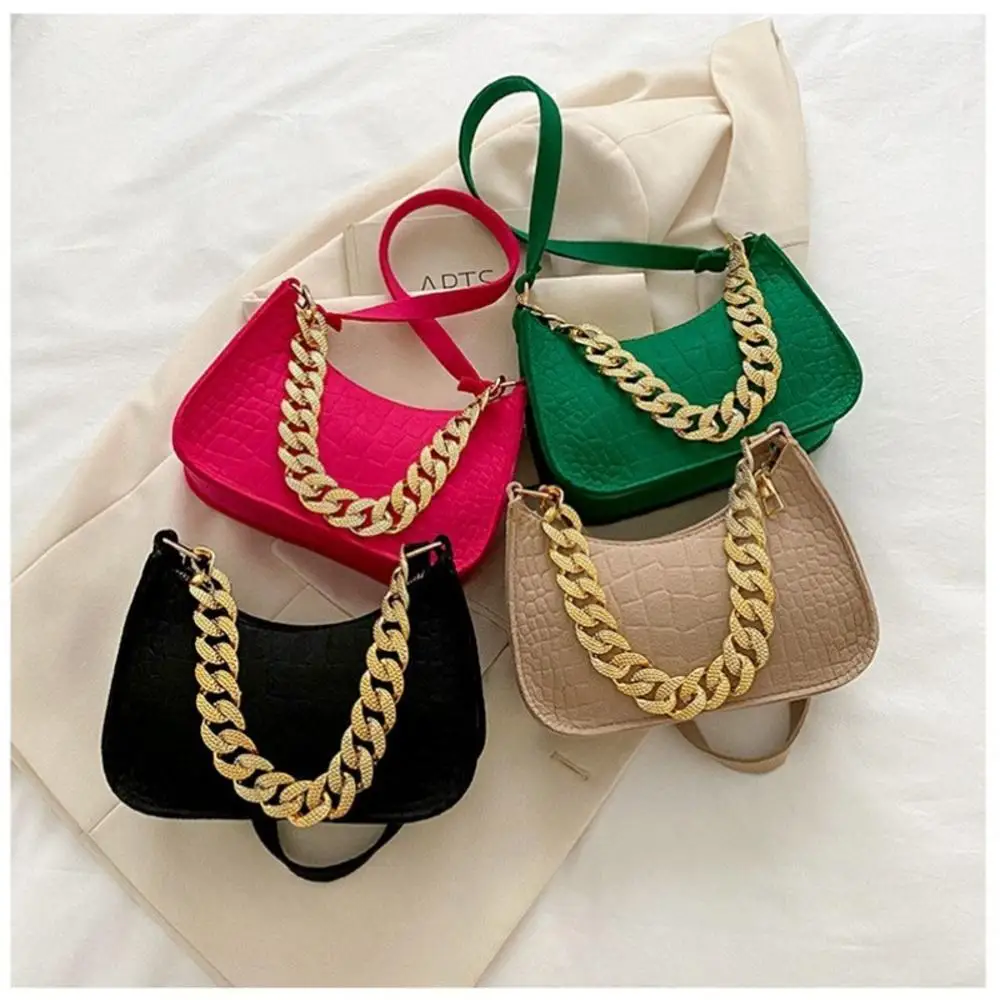 Armpit Design Underarm Bag Luxury Tote Released Fashion Ladies Handbag Under Crescent Shoulder Bag Females Chain Handbag