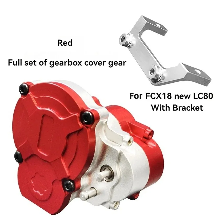 Metal Transmission Gear Box Gearbox For FMS Climbing Car Xiaoqi 1/24 Crusher FCX18 Land Cruiser LC80 RC Crawler Car Parts
